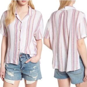 Rails Zuma Button Down Havana Stripe Size Small